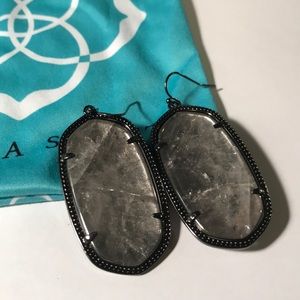 Kendra Scott Daniella Earrings in Gunmetal Grey